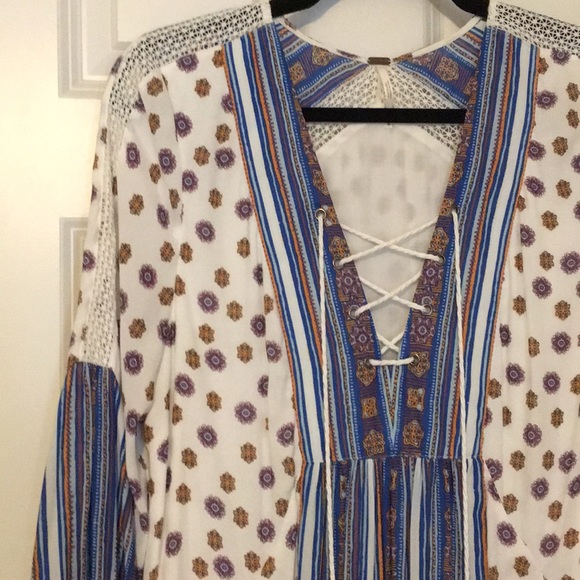 Free People lace-up front dress - Picture 5 of 8